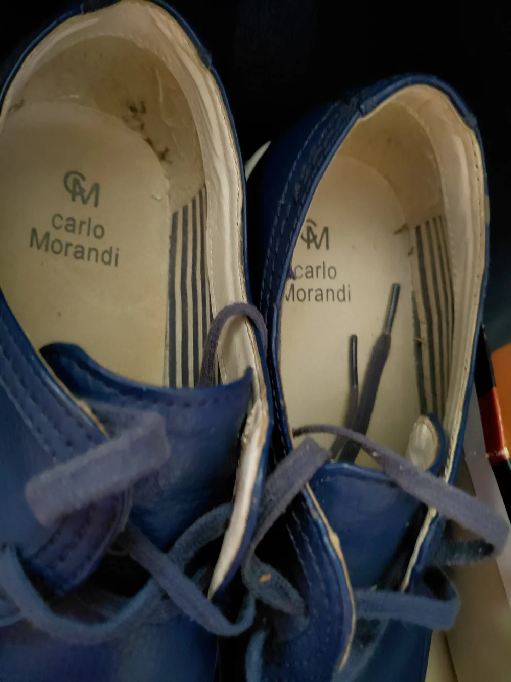 Carlo Marandi Men's Blue Casual Oxford Lace-Up Shoes